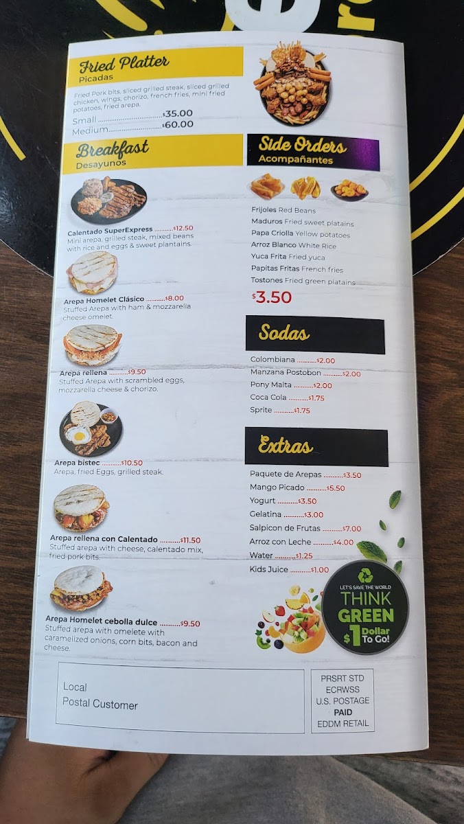 Arepa Express Menu - Image 2