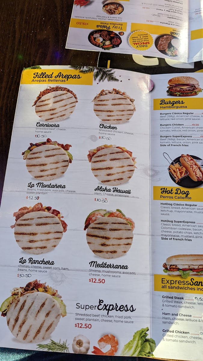 Arepa Express Menu - Image 3